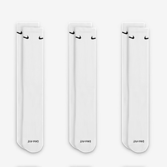 NIKE 
Training Crew Socks (3 Pairs)
Nike Everyday Cushioned - Picture 6 of 12
